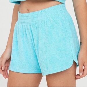 Aerie Offline Summer Lights Terry Smiley Shorts
